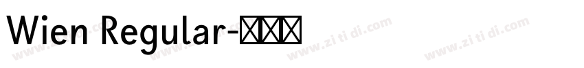 Wien Regular字体转换